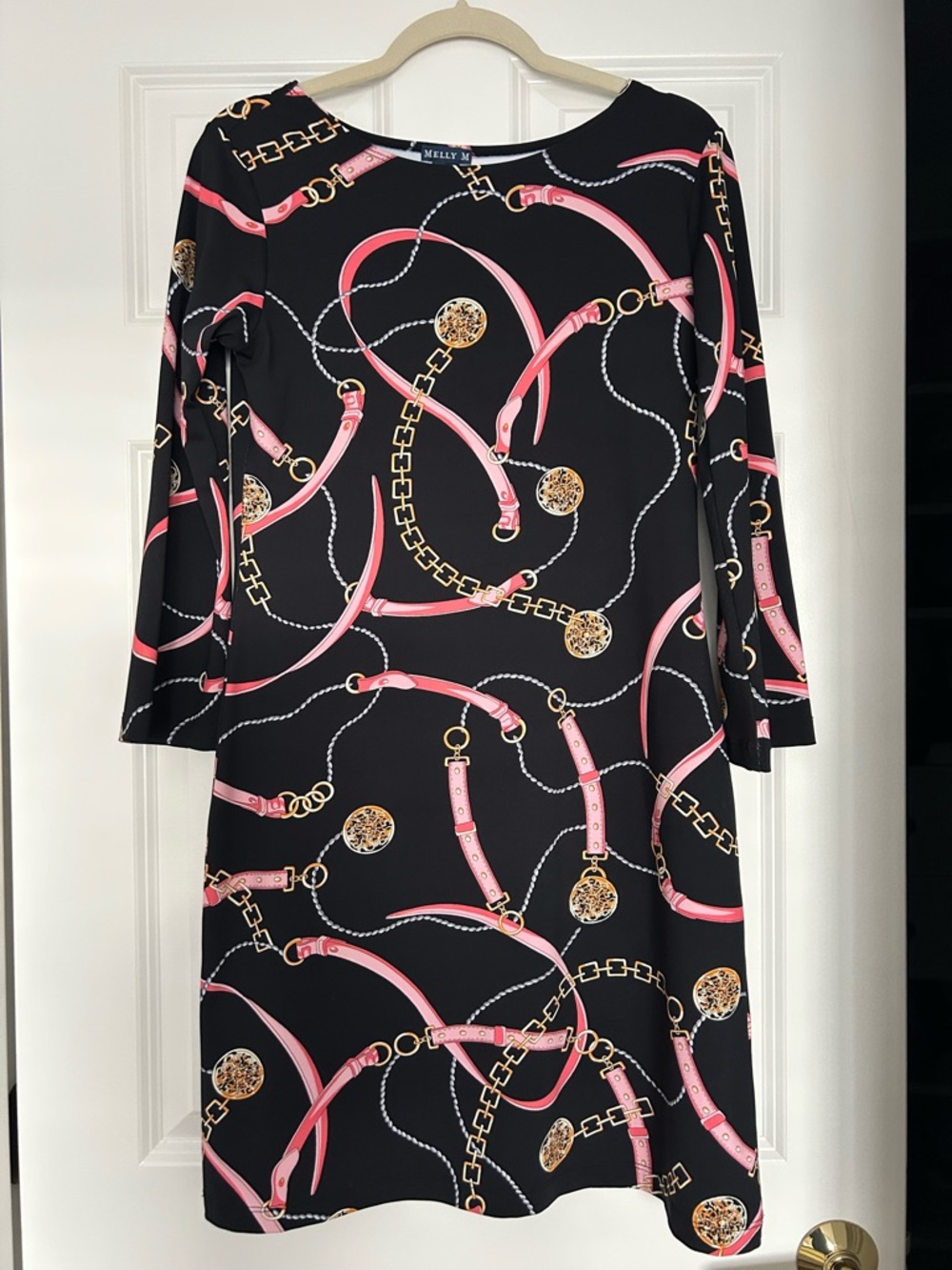 Melly M Long Sleeve Shift Dress - Size Small